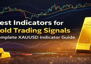 Best indicators for gold trading signals XAUUSD chart with RSI MACD and moving averages