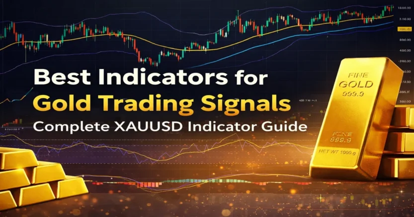 Best indicators for gold trading signals XAUUSD chart with RSI MACD and moving averages