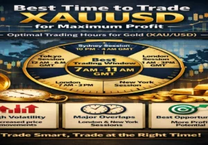 Best time to trade XAUUSD showing London and New York session overlap