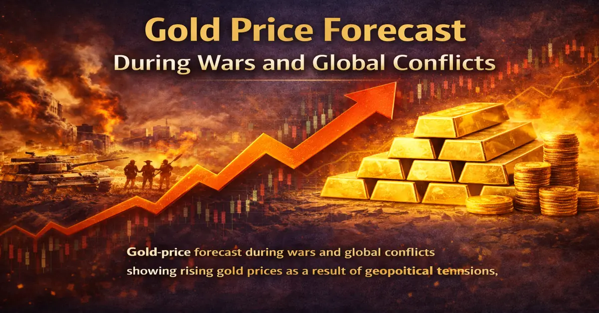 gold price during wars showing rising gold prices during global conflicts