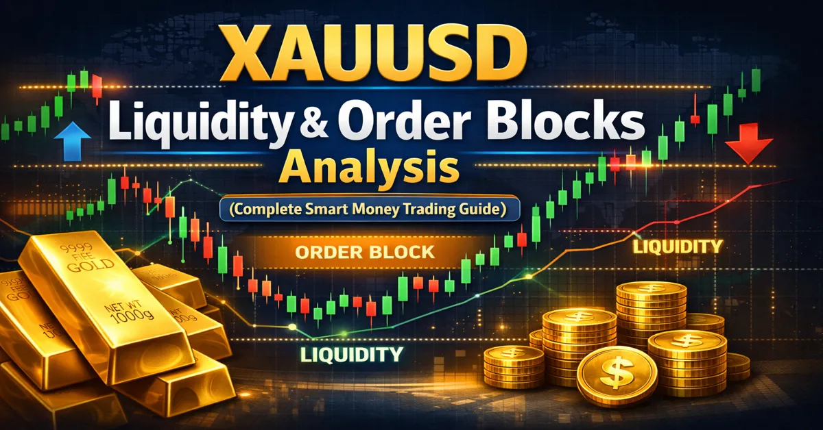 XAUUSD Liquidity and Order Blocks Analysis for Smart Money Trading